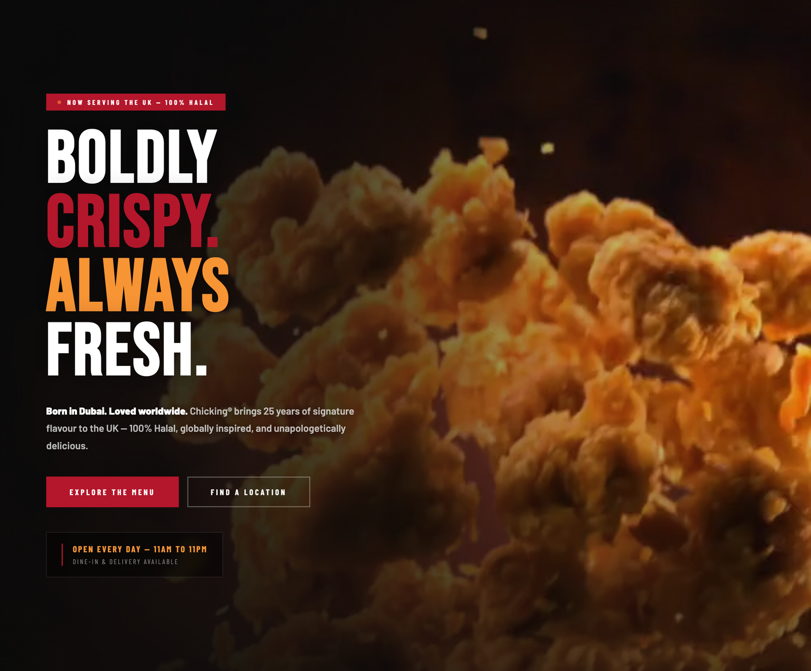 Homepage screenshot