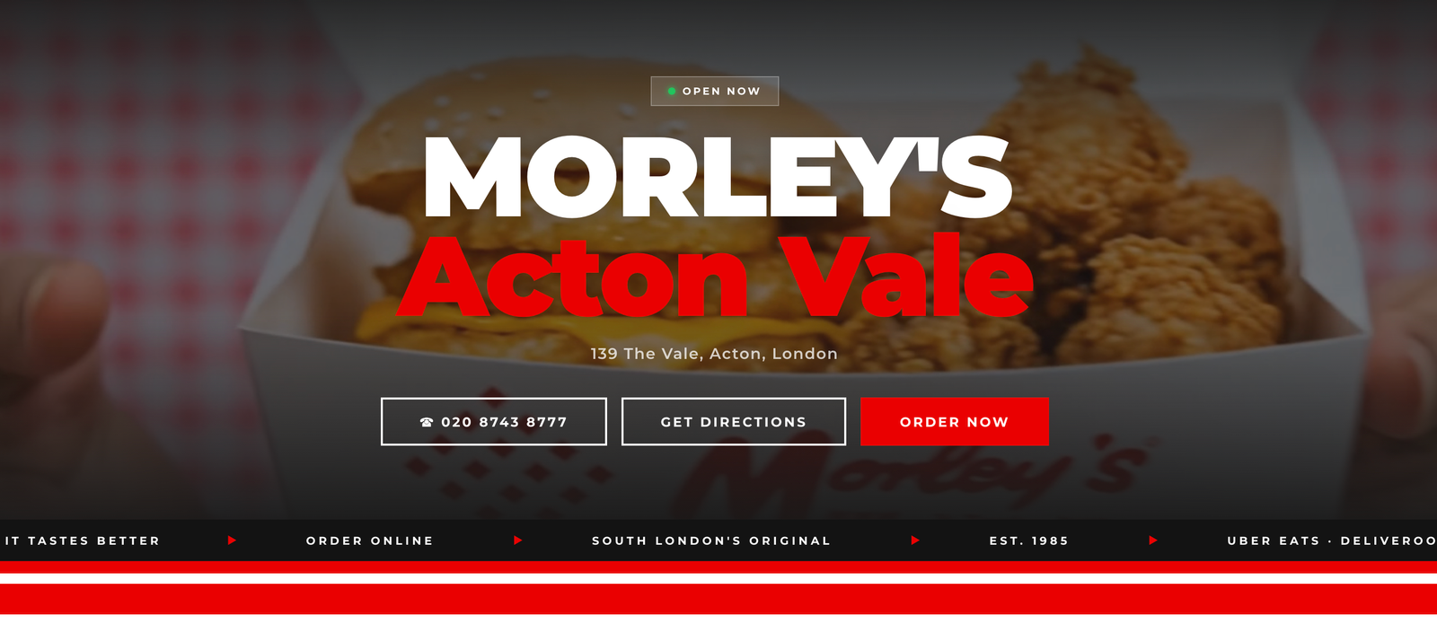 Brand pattern design across location pages