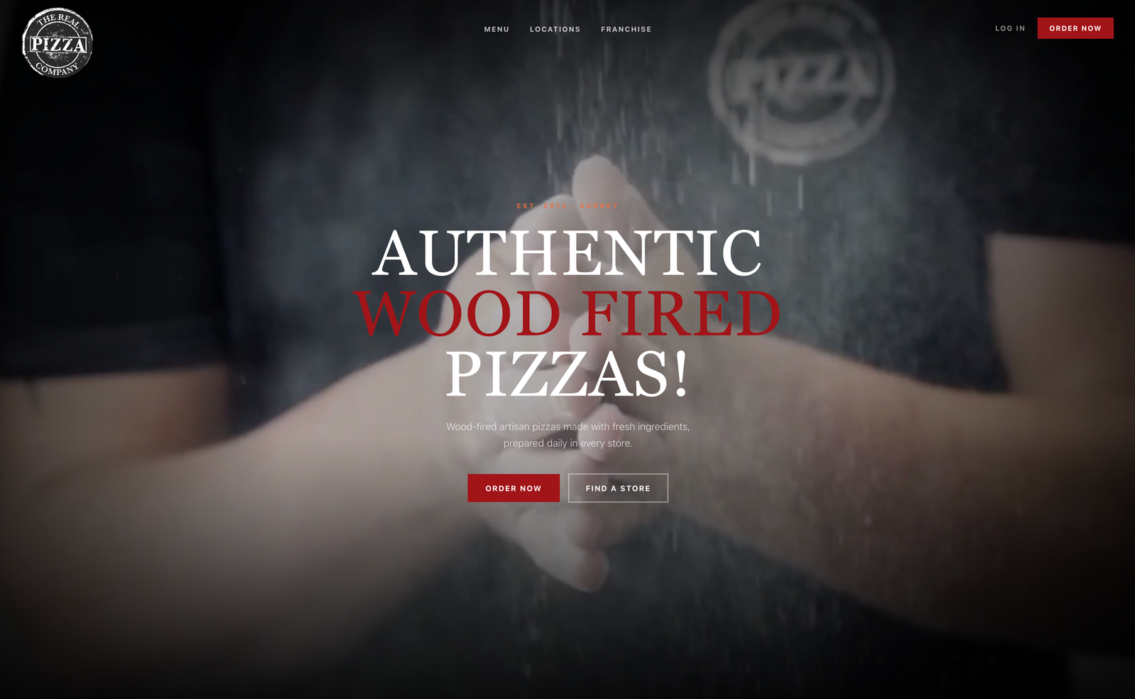 Homepage screenshot